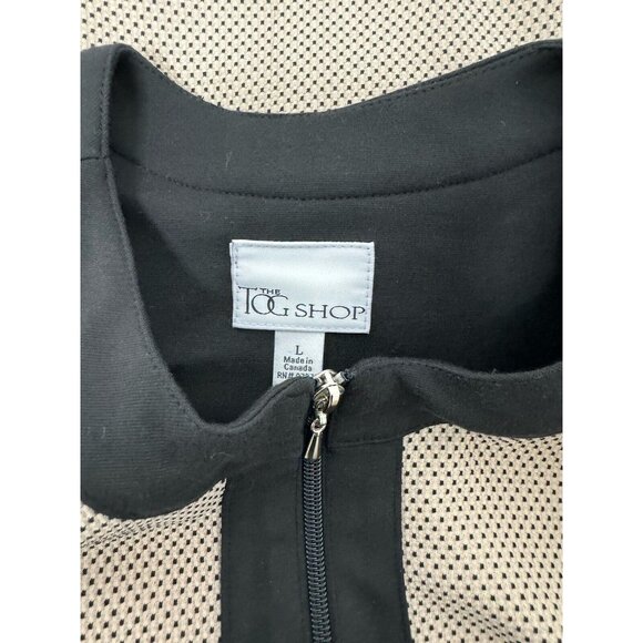 The TOG Shop Women's Beige And Black Spotted Full Zip Blazer Size L - Picture 9 of 14
